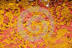 Yellow texture Rustic dirty old Wall