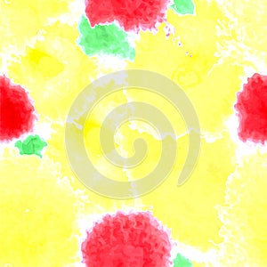 Yellow texture. Vector murble background. Watercolor hand drawn