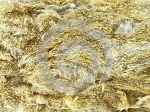 Yellow textured mineral wool background