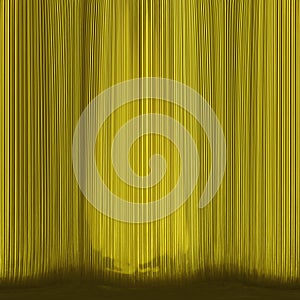 Yellow theatre-curtain abstract