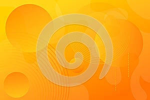 yellow to orange gradient abstract background with circles