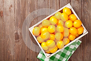 Yellow tomatoes box