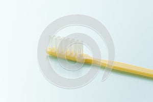 Yellow toothbrush