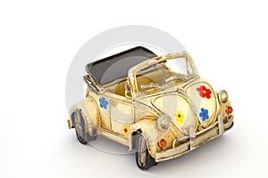 Yellow toy car