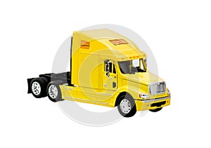 Yellow toy truck