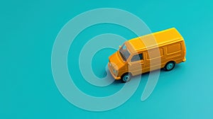 The yellow toy van.AI generated image