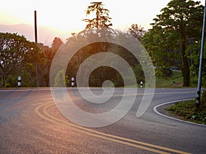 Yellow traffic line color Double solid lines to warn prohibiting overtaking