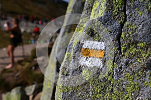 Yellow trail to Kasprowy Wierch in Tatry, Poland