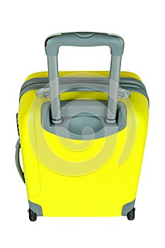 Yellow travel suitcase