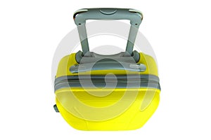 Yellow travel suitcase