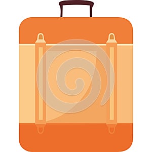 yellow travel suitcase equipment icon