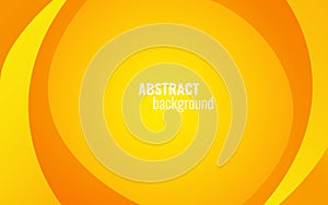Yellow twist lines background. Modern template design for website, brochure, card. Light elements on yellow backdrop