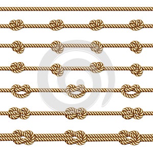 Yellow twisted rope border set, on white