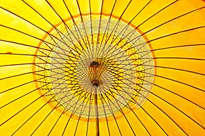 Yellow umbrella pattern
