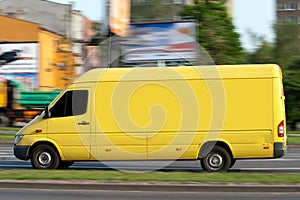 Yellow van