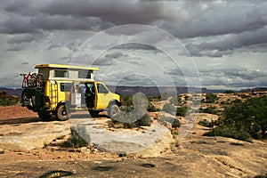 Yellow van