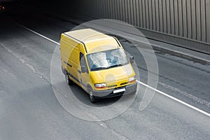 Yellow van