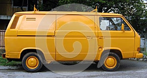 Yellow van
