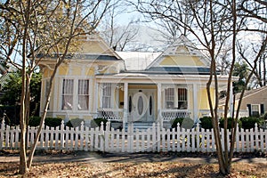 Yellow Victorian Style Home