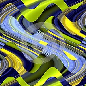 Yellow violet blue green fluid shapes background geometries, abstract fractal, design photo