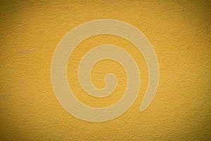 Yellow wall vignette texture abstract background.