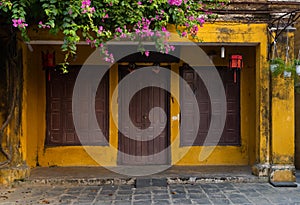 Yellow walls in the Hoian - Vietnam