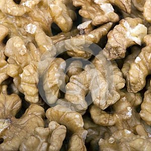 Yellow walnut kernels