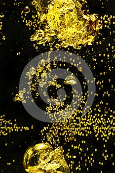 Yellow water bubbles