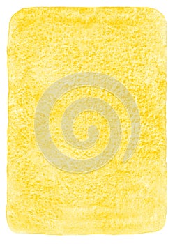 Yellow watercolor fill with rounded corners