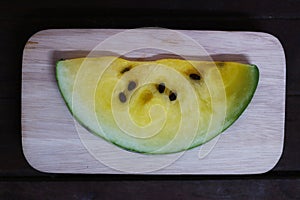 Yellow watermelon is useful for the cardiovascular system.  The fiber in the watermelon improves the performance of the intestine.