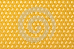 Yellow wax honeycomb base texture