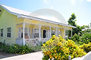 Yellow and white cottage