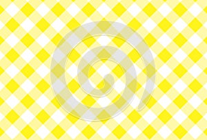 Yellow and white plaid vector background.Vector illustratio