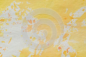 yellow and white watercolor painted background texture