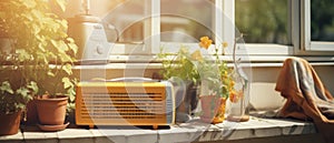 Yellow Window Sill Air Conditioner for Efficient Cooling Solutions