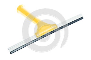 An yellow window squeegee isolated