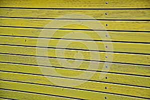 Yellow wooden planks