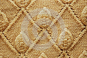 Yellow wool pattern