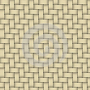 A yellow woven wicker materia photo