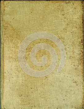 Yellowed old book cover