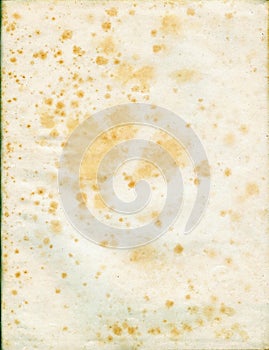 Yellowed paper sheet photo