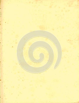 Yellowed sheet of an old book