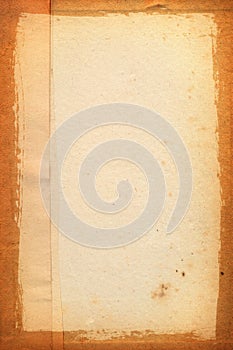 Yellowed sheet of paper