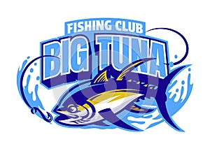 Yellowfin Tuna Fishing Mascot Logo