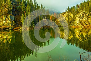 Yellowhead lake, Mount Robson Provincial Park, British Columbia, Canada