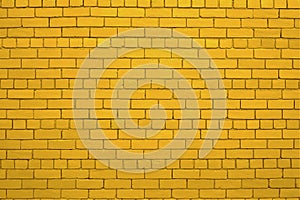 Yellowish brick wall. photo