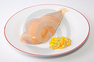 Yellowish chicken breast