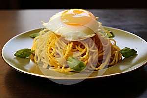 Yellowish Egg pasta. Generate Ai