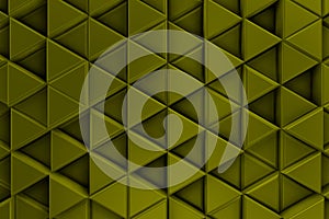 YELLOWISH GREEN TRIANGLE RELIEF BACKGROUND WITH SHADOWS photo