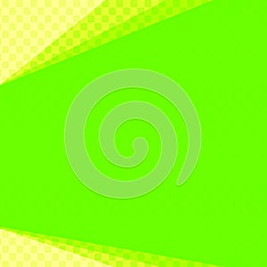 Yellowish green with yellow polka dots pattern or checked pattern and yellowish green plain background